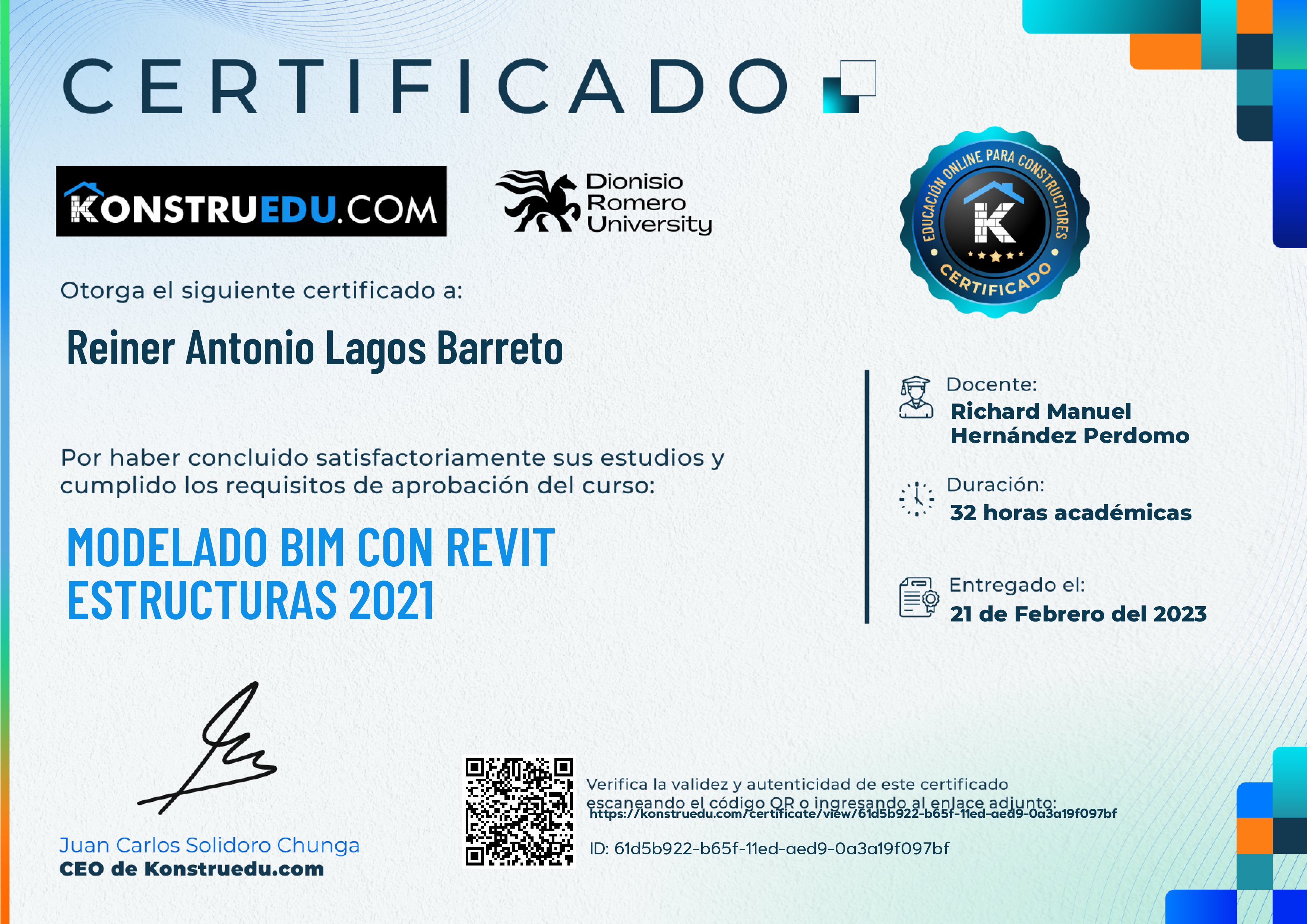Credencial de Modelado BIM con Revit Estructuras 2021