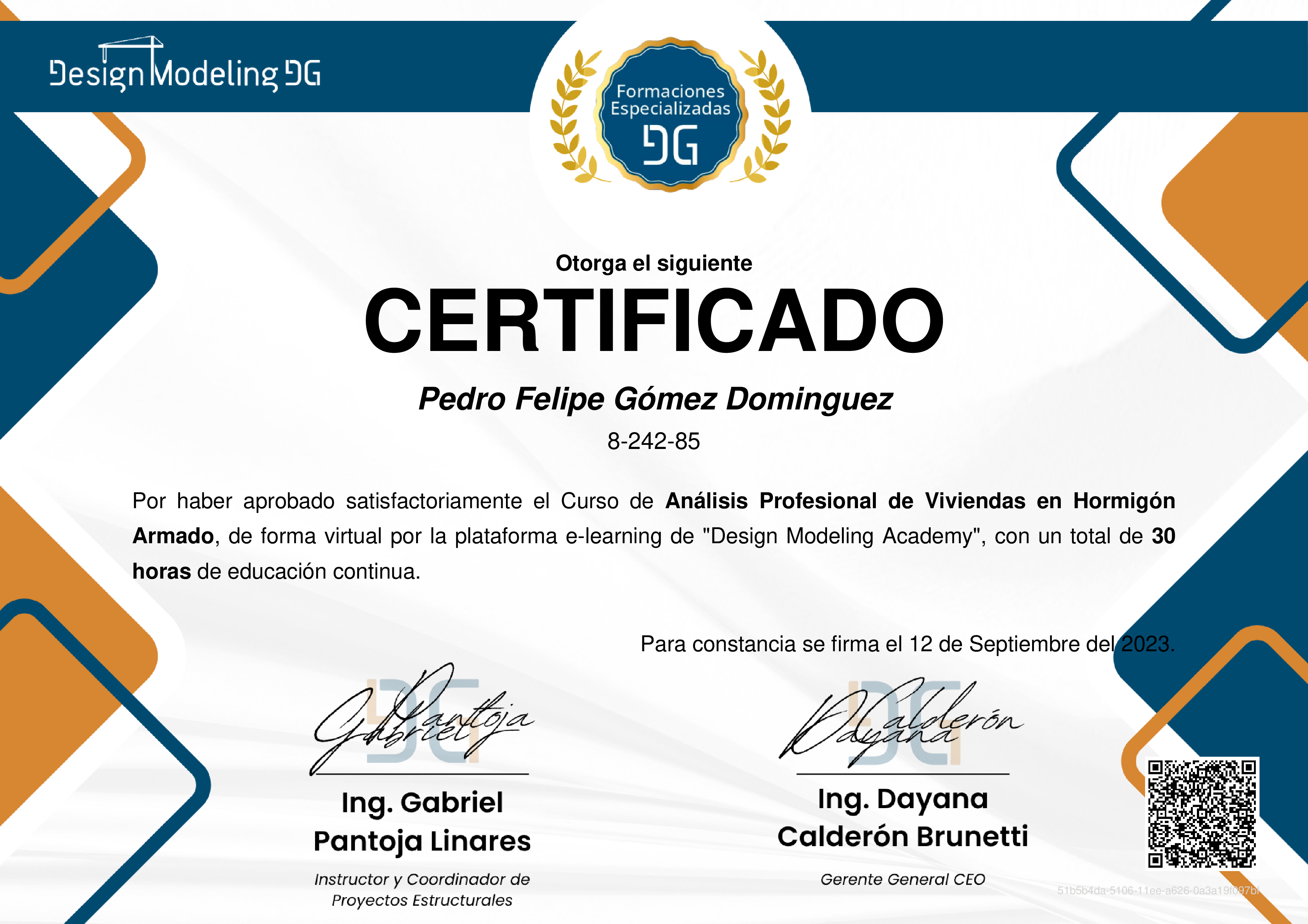 Credencial de Análisis Profesional de Viviendas en Hormigón Armado